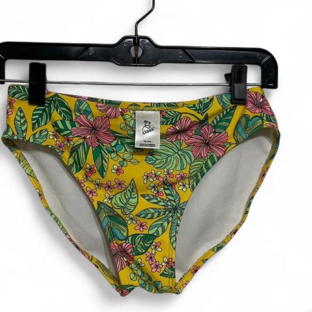 Art Class Yellow Floral Bikini